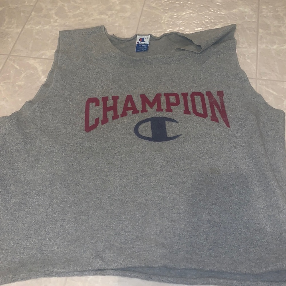 Champion vintage xl inside out tank sweatshirt shimmel crop top shirt r gay bear